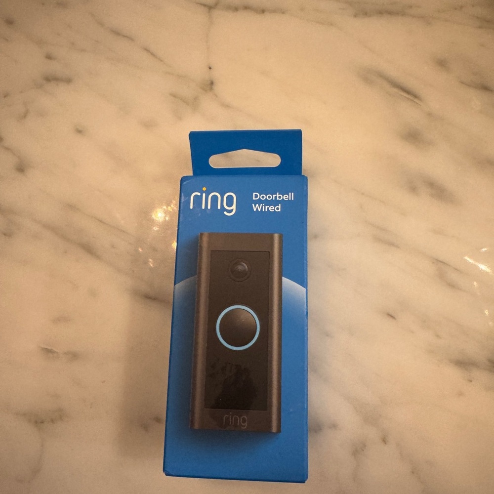 Ring Video Doorbell Wired in Black - unopened box